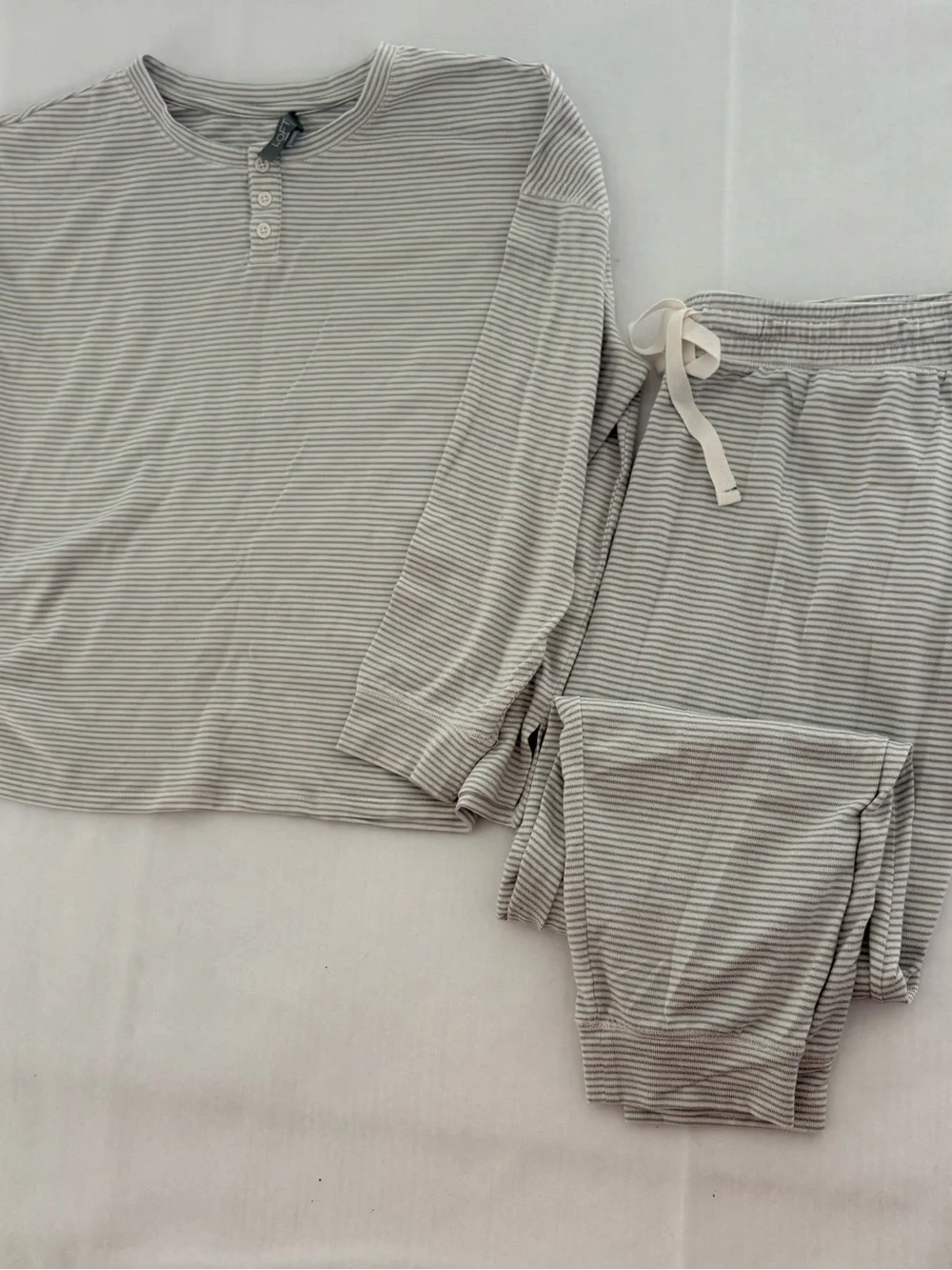 Loft Sleep Women's XXL Pajama Set Long Sleeve Joggers With Pockets, Lounge